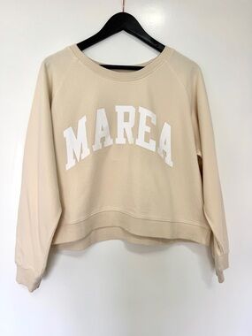 MAREA Women's Cream Crewneck Sweatshirt
